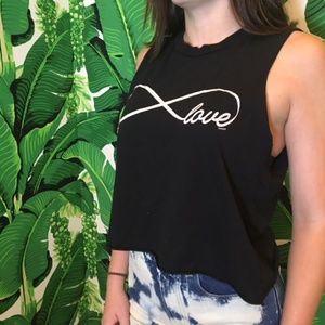 John Galt (Brandy Melville) Love Graphic Tank